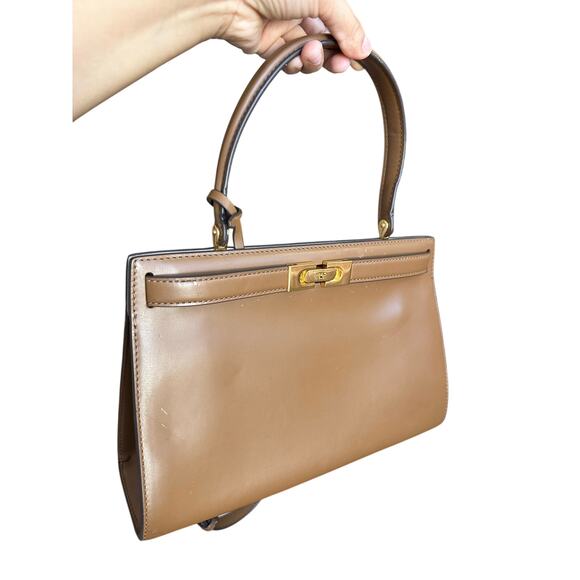 Tory Burch Lee Radziwill Bag Small Brown with Gold Hardware - Picture 6 of 16